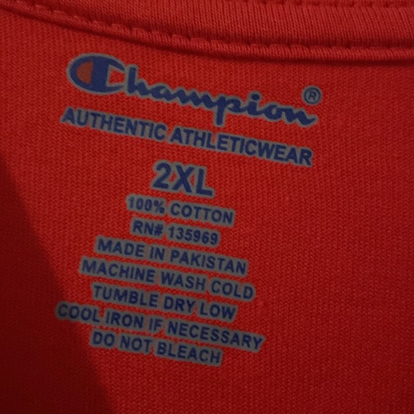 Men’s Red Champion Shirt - Picture 3 of 3